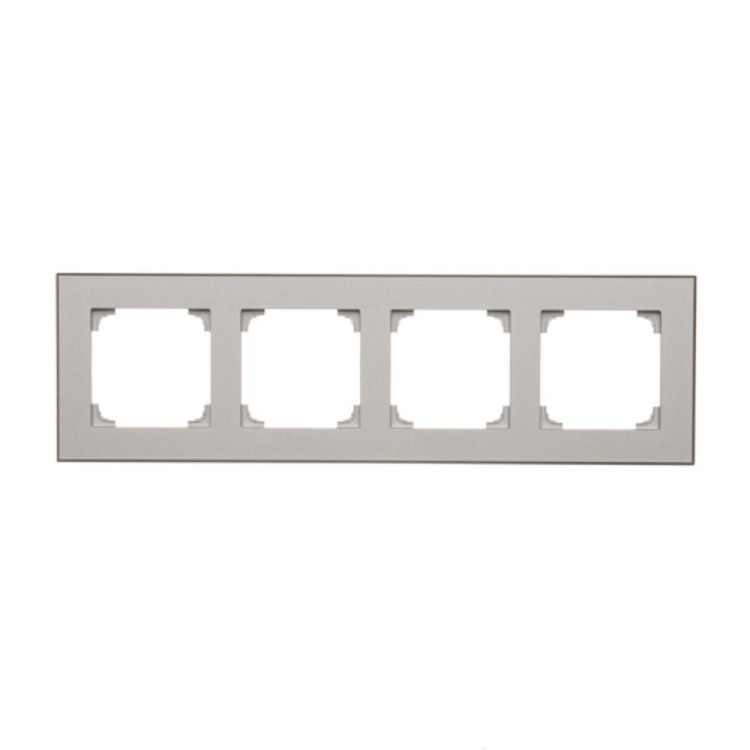 Ramka 4- krotna Simon 55 TRD4.149/143 Kontakt-Simon aluminium