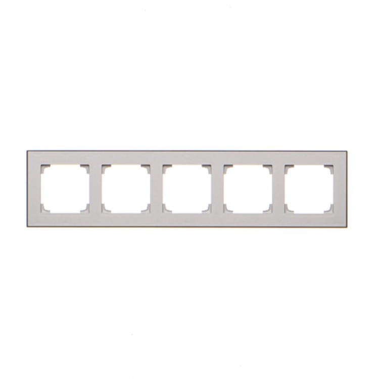 Ramka 5- krotna Simon 55 TRD5.149/143 Kontakt-Simon aluminium