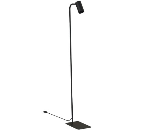 Lampa podłogowa stojąca Industrialna Loft MONO FL BLACK 7707 NOWODVORSKI Lighting GU10 nowoczesna lampka regulowana metalowa czarna Inspiracje Premium