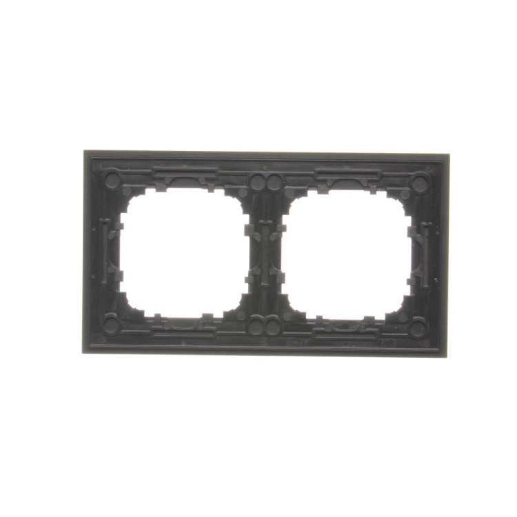Ramka 2- krotna metalowa Simon 55 Nature TRN2/190 Kontakt-Simon Inox czarny