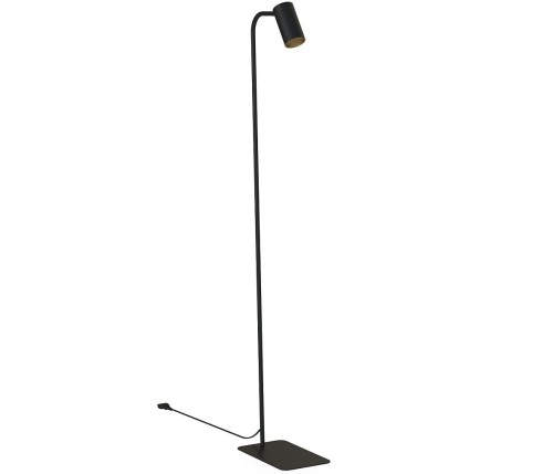 Lampa podłogowa stojąca Industrialna Loft MONO FL BLACK/GOLD 7717 NOWODVORSKI Lighting GU10 nowoczesna lampka regulowana metalowa czarno-złota czarna Inspiracje Premium