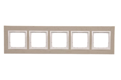 Ramka 5-krotna betonowa Simon 54 Nature DRN5/91 Kontakt-Simon Al betone