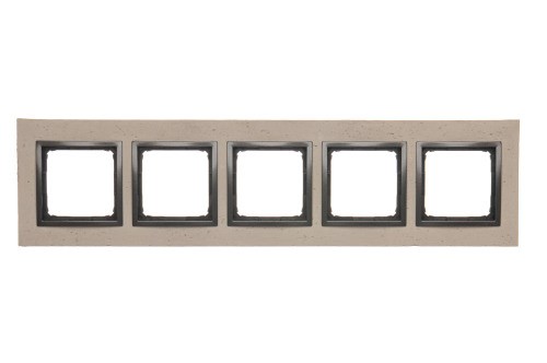 Ramka 5-krotna betonowa Simon 54 Nature DRN5/93 Kontakt-Simon Funda mente