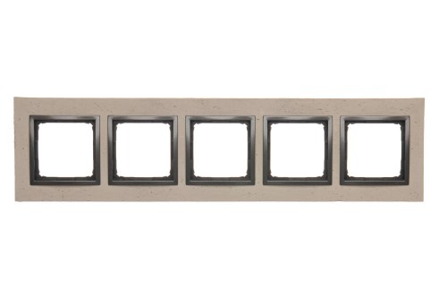 Ramka 5-krotna betonowa Simon 54 Nature DRN5/93 Kontakt-Simon Funda mente