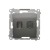 Gniazdo HDMI + komputerowe RJ45 kat.6. Simon 54 DGHRJ45.01/48 Kontakt-Simon antracyt, metalizowany
