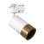 Lampa szynowa Reflektor szynowy GU10 Puzon Tra White/Gold 04087 Struhm Ideus Loft nowoczesna sufitowa ścienna oświetlenie szynowe 230V szynoprzewodu Biało-Złota Biały Złoty