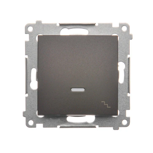 Łącznik schodowy z podświetleniem LED Simon 54 DW6AL.01/46 Kontakt-Simon brąz mat, metalizowany