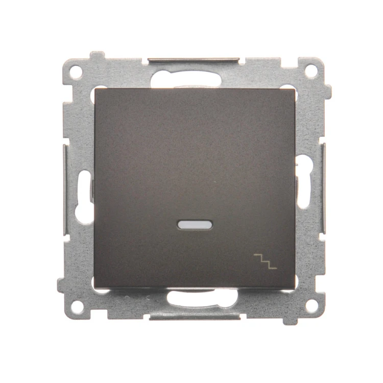 Łącznik schodowy z podświetleniem LED Simon 54 DW6AL.01/46 Kontakt-Simon brąz mat, metalizowany