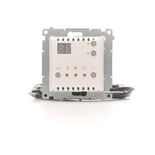 Regulator temperatury z wyświetlaczem z czujnikiem zewnętrznym (sonda) Simon 54 DTRNSZ.01/11 Kontakt-Simon biały