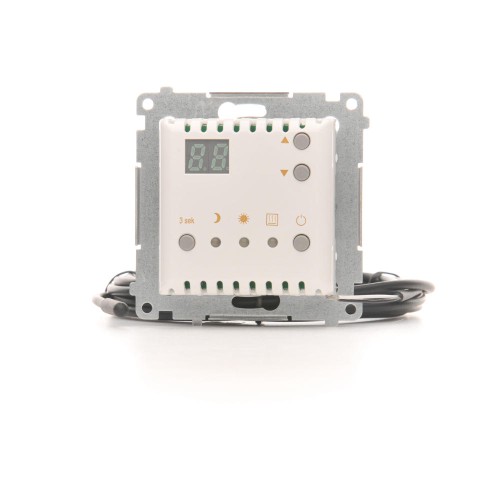 Regulator temperatury z wyświetlaczem z czujnikiem zewnętrznym (sonda) Simon 54 DTRNSZ.01/11 Kontakt-Simon biały