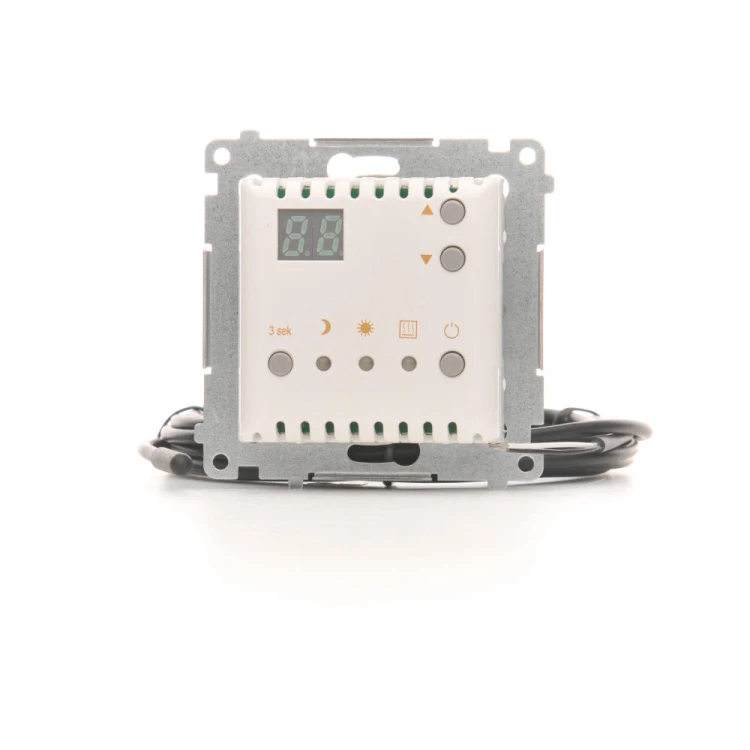 Regulator temperatury z wyświetlaczem z czujnikiem zewnętrznym (sonda) Simon 54 DTRNSZ.01/11 Kontakt-Simon biały