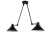 Lampa sufitowa wisząca Loft TECHNO II 9143 NOWODVORSKI Lighting 2xE27 nowoczesna oświetleniowa regulowana zwis Industrialna żyrandol czarny metal Inspiracje Premium