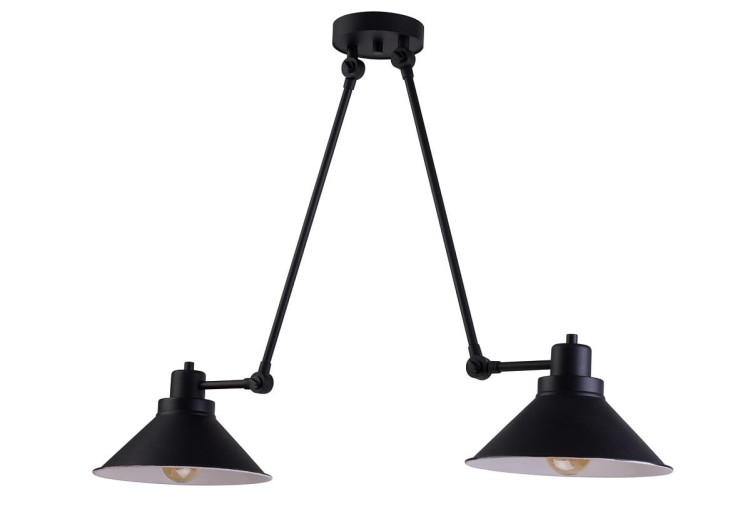 Lampa sufitowa wisząca Loft TECHNO II 9143 NOWODVORSKI Lighting 2xE27 nowoczesna oświetleniowa regulowana zwis Industrialna żyrandol czarny metal Inspiracje Premium