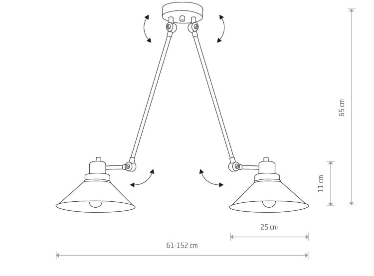 Lampa sufitowa wisząca Loft TECHNO II 9143 NOWODVORSKI Lighting 2xE27 nowoczesna oświetleniowa regulowana zwis Industrialna żyrandol czarny metal Inspiracje Premium