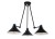 Lampa sufitowa wisząca Loft TECHNO III 9142 NOWODVORSKI Lighting 3xE27 nowoczesna oświetleniowa regulowana zwis Industrialna żyrandol czarny metal Inspiracje Premium
