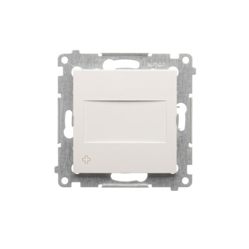 Zaślepka z ramką montażową Simon 54 DPS.01/AB11 Kontakt-Simon antybakteryjny biały