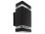Lampa ogrodowa elewacyjna Kinkiet Zewnętrzny Nowoczesny BRUNO 2XGU10 D BLACK 04007 Struhm Ideus 2x GU10 IP54 aluminium metalowa na budynek dwustronna oświetlenie zewnętrzne matowy czarny