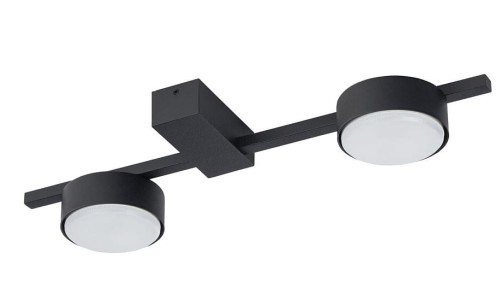 Lampa sufitowa plafon Industrialna Loft PILLS BLACK II 8264 NOWODVORSKI Lighting  GX53 x2 nowoczesna oprawa oświetleniowa metalowa nad stół blat wyspę czarna Inspiracje Premium