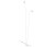 Lampa podłogowa stojąca Industrialna Loft MONO FL II WHITE 7705 NOWODVORSKI Lighting 2xGU10 nowoczesna lampka regulowana metalowa podwójna na dwie żarówki biała Inspiracje Premium