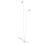 Lampa podłogowa stojąca Industrialna Loft MONO FL II WHITE/GOLD 7715 NOWODVORSKI Lighting 2xGU10 nowoczesna lampka regulowana metalowa podwójna na dwie żarówki biało-złota biała Inspiracje Premium