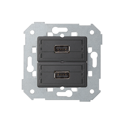 Gniazdo 2 x USB (2.0) Typ A, żeńskie Simon 82 7501090-039 Kontakt-Simon