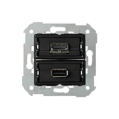 Gniazdo USB + HDMI (V1.4), żEńskie Simon 82 7501095-039 Kontakt-Simon