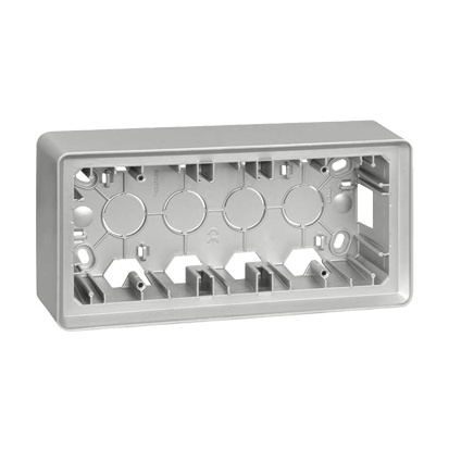 Puszka natynkowa 3-krotna Simon 82 8200770-093 Kontakt-Simon aluminium
