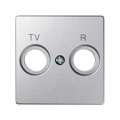 Pokrywa do gniazda antenowego R-TV-SAT Simon 82 82053-93 Kontakt-Simon aluminium zimne