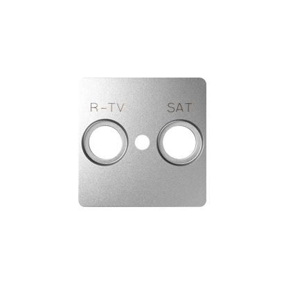 Pokrywa do gniazda antenowego RTV-SAT Simon 82 82097-93 Kontakt-Simon aluminium