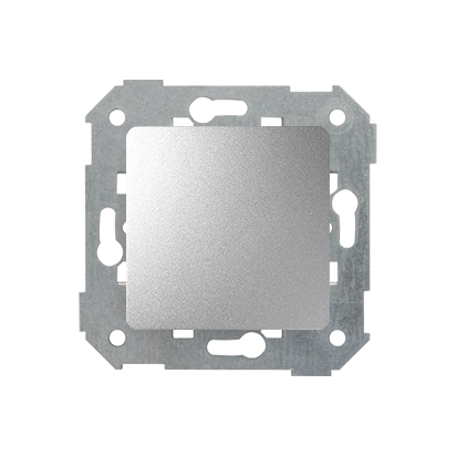 Zaślepka z ramką montażową Simon 82 82800-93 Kontakt-Simon aluminium