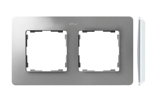 Ramka 2- krotna Simon 82 Detail 8200620-093 Kontakt-Simon aluminium