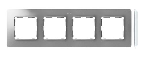 Ramka 4- krotna Simon 82 Detail 8200640-093 Kontakt-Simon aluminium