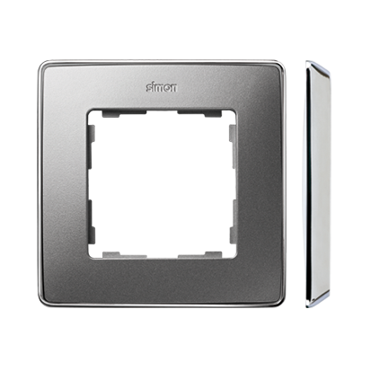 Ramka 1- krotna Simon 82 Detail 8201610-093 Kontakt-Simon aluminium zimne