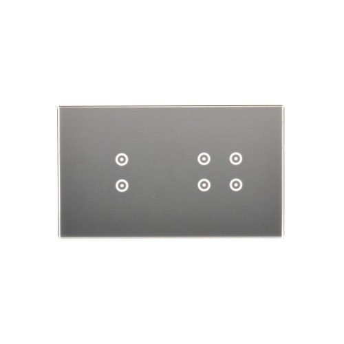 Panel dotykowy 2 moduły Simon 54 Touch DSTR234/71 Kontakt-Simon srebrna mgła