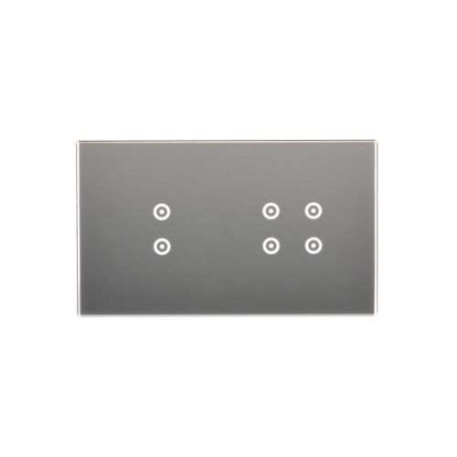 Panel dotykowy 2 moduły Simon 54 Touch DSTR234/71 Kontakt-Simon srebrna mgła