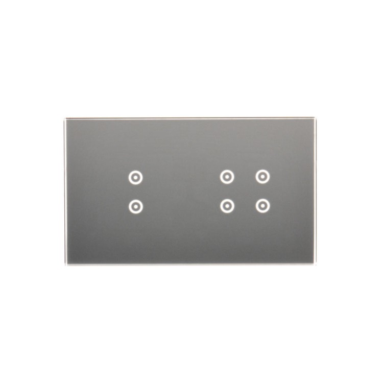 Panel dotykowy 2 moduły Simon 54 Touch DSTR234/71 Kontakt-Simon srebrna mgła