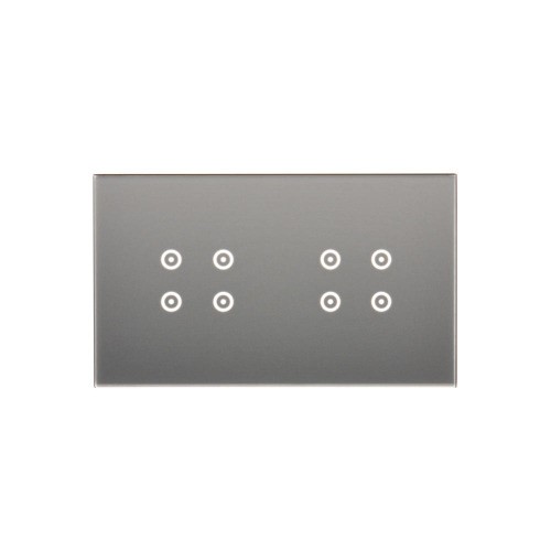 Panel dotykowy 2 moduły Simon 54 Touch DSTR244/71 Kontakt-Simon srebrna mgła
