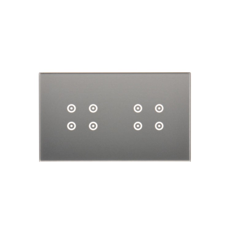 Panel dotykowy 2 moduły Simon 54 Touch DSTR244/71 Kontakt-Simon srebrna mgła