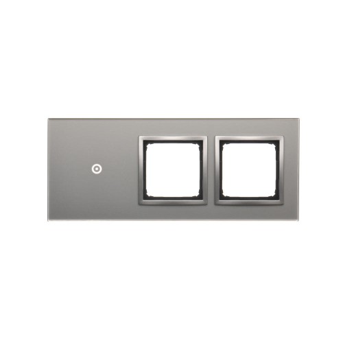 Panel dotykowy 3 moduły Simon 54 Touch DSTR3100/71 Kontakt-Simon srebrna mgła