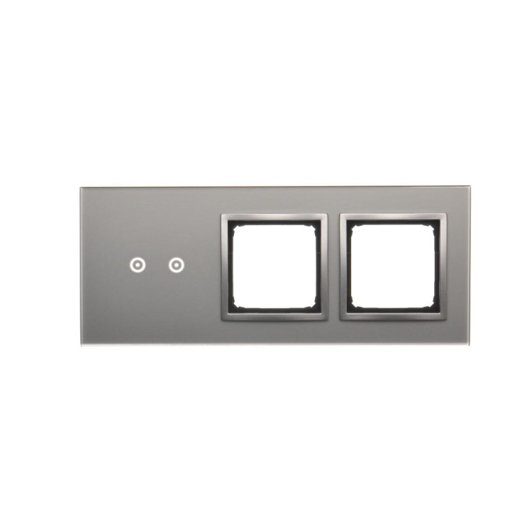 Panel dotykowy 3 moduły Simon 54 Touch DSTR3200/71 Kontakt-Simon srebrna mgła