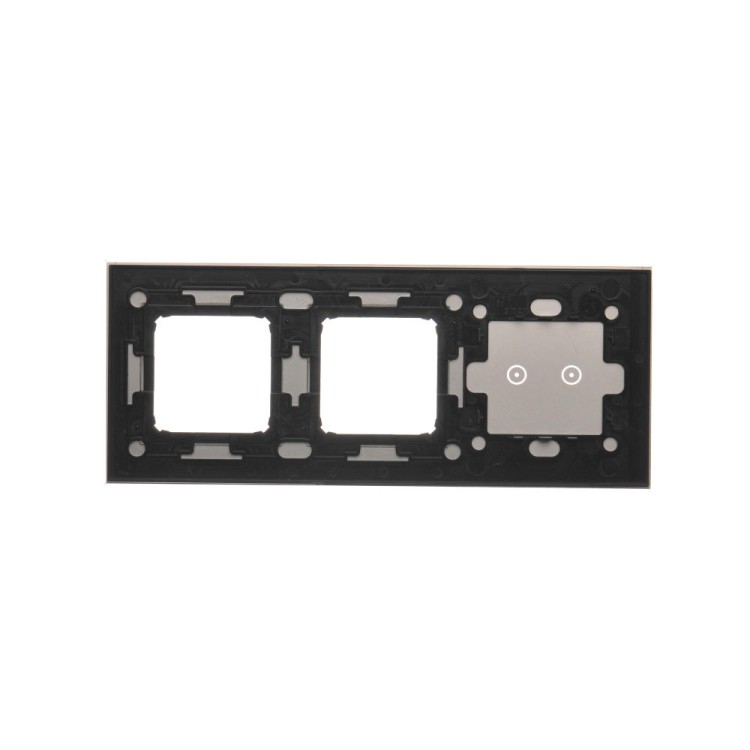 Panel dotykowy 3 moduły Simon 54 Touch DSTR3200/71 Kontakt-Simon srebrna mgła