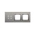 Panel dotykowy 3 moduły Simon 54 Touch DSTR3400/71 Kontakt-Simon srebrna mgła