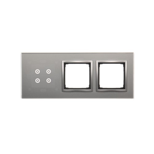 Panel dotykowy 3 moduły Simon 54 Touch DSTR3400/71 Kontakt-Simon srebrna mgła