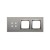 Panel dotykowy 3 moduły Simon 54 Touch DSTR3400/71 Kontakt-Simon srebrna mgła
