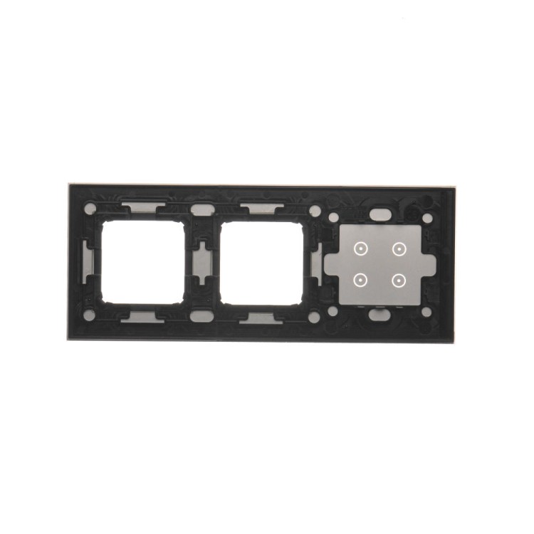 Panel dotykowy 3 moduły Simon 54 Touch DSTR3400/71 Kontakt-Simon srebrna mgła