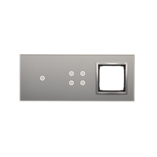 Panel dotykowy 3 moduły Simon 54 Touch DSTR3140/71 Kontakt-Simon srebrna mgła