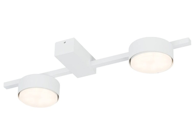 Lampa sufitowa plafon Industrialna Loft PILLS WHITE II 8270 NOWODVORSKI Lighting 2xGX53 nowoczesna oprawa oświetleniowa metalowa nad stół blat wyspę biała Inspiracje Premium