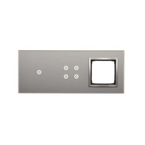 Panel dotykowy 3 moduły Simon 54 Touch DSTR3140/71 Kontakt-Simon srebrna mgła