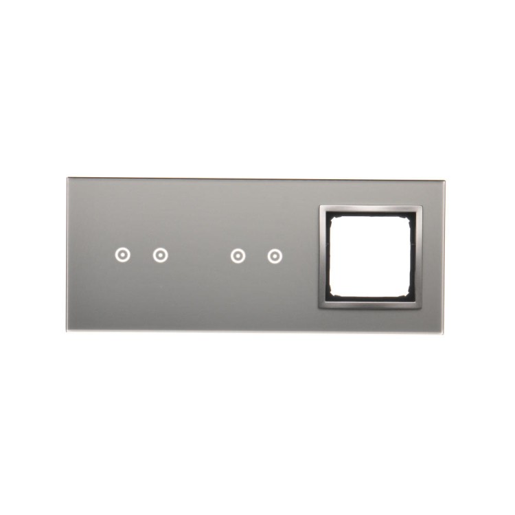 Panel dotykowy 3 moduły Simon 54 Touch DSTR3220/71 Kontakt-Simon srebrna mgła