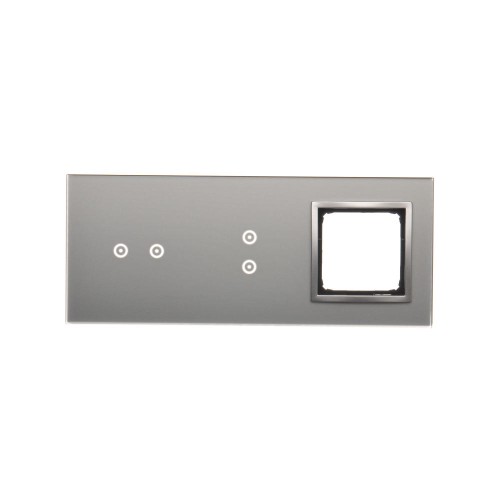 Panel dotykowy 3 moduły Simon 54 Touch DSTR3230/71 Kontakt-Simon srebrna mgła
